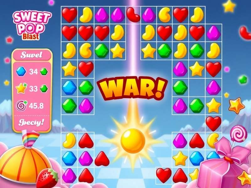 Sweet Pop Blast level progression and special candies